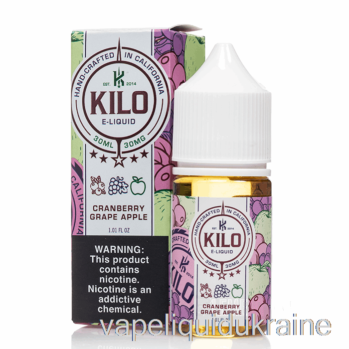 Vape Liquid Ukraine Cranberry Grape Apple - Kilo Revival Salts - 30mL 30mg